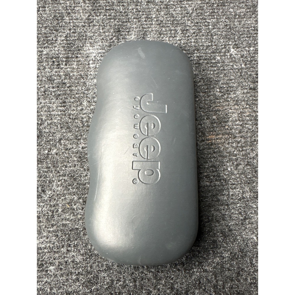 Jeep Eyewear Hard Shell Glasses Case Gray Clamshell Protective Storage B-34